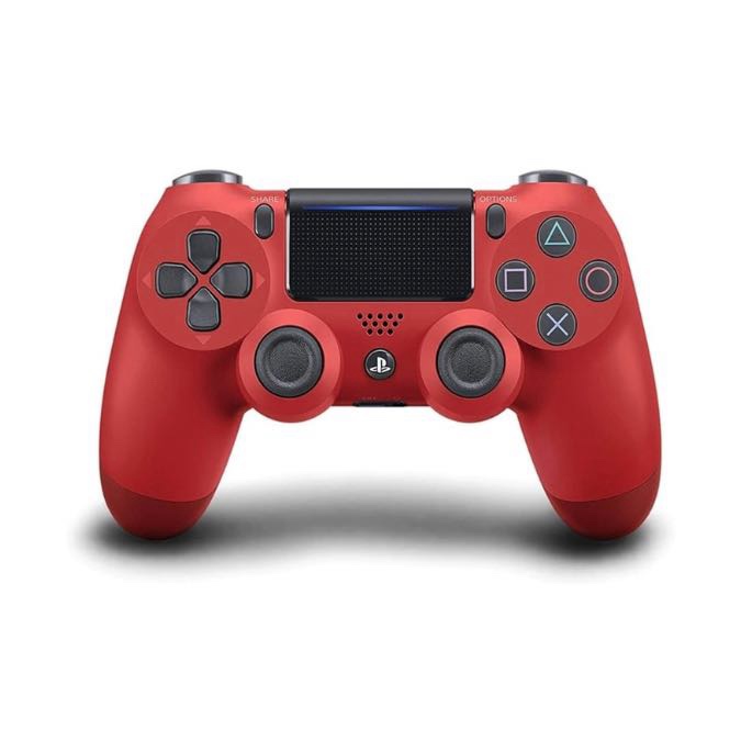 Sony, Manette PS4 DUALSHOCK 4 Officielle, Accessoire PlayStation 4, Sans Fil, Batterie Rechargeable, Bluetooth, Couleur : Rouge