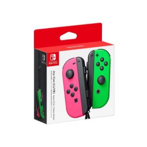 Nintendo Switch Paire de manettes Joy-Con gauche rose néon & droite vert néon