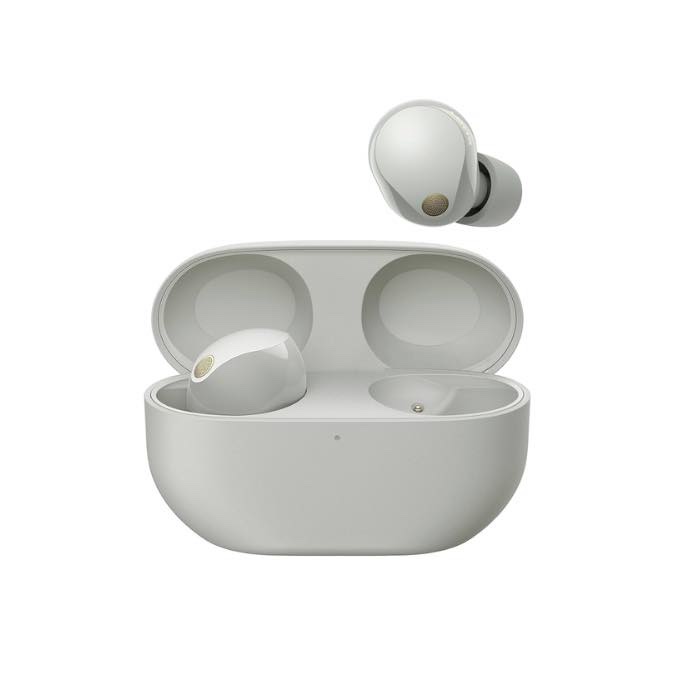 Sony WF-1000XM5 écouteurs sans Fil à réduction de Bruit, Bluetooth, Intra-Auriculaires avec Micro, 36 Heures d'autonomie, Charge Rapide, IPX4, Compatible iOS et Android - Argent