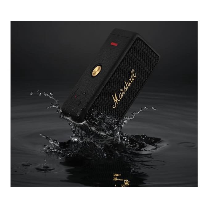 Marshall Emberton 2 - Enceinte Bluetooth Portable, sans Fil, Ip67 Résistant à la Poussière et à l'eau, Plus de 30 Heures de Lecture, Charge Rapide - Noir – Image 10