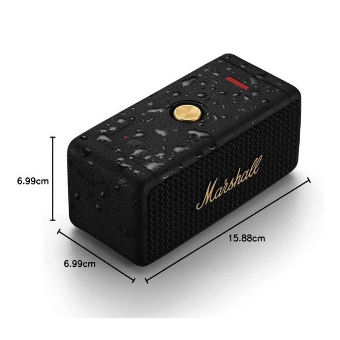 Marshall Emberton 2 - Enceinte Bluetooth Portable, sans Fil, Ip67 Résistant à la Poussière et à l'eau, Plus de 30 Heures de Lecture, Charge Rapide - Noir – Image 11