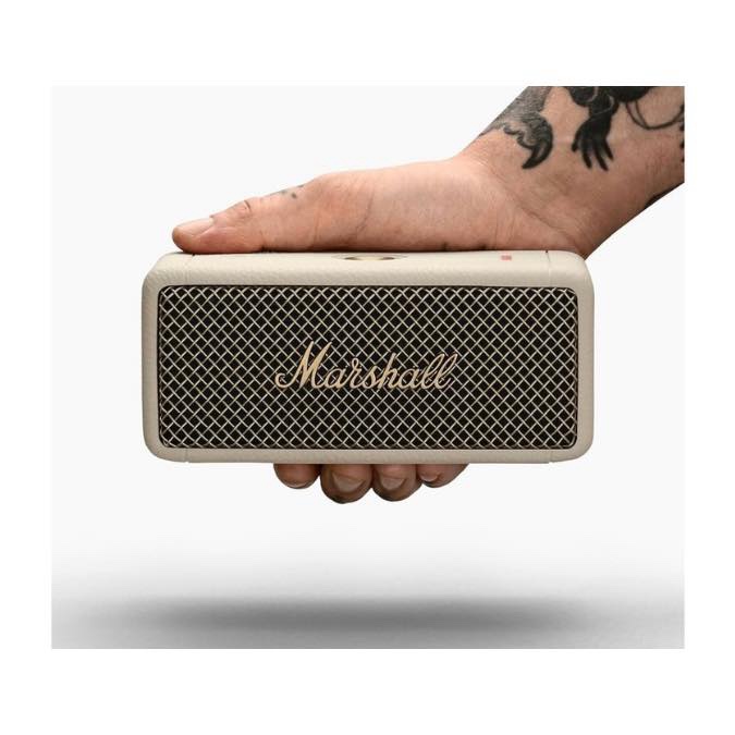 Marshall Emberton 2 - Enceinte Bluetooth Portable, sans Fil, Ip67 Résistant à la Poussière et à l'eau, Plus de 30 Heures de Lecture, Charge Rapide - Creme – Image 8