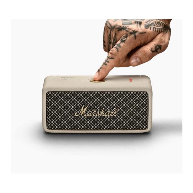 Marshall Emberton 2 - Enceinte Bluetooth Portable, sans Fil, Ip67 Résistant à la Poussière et à l'eau, Plus de 30 Heures de Lecture, Charge Rapide - Creme – Image 9