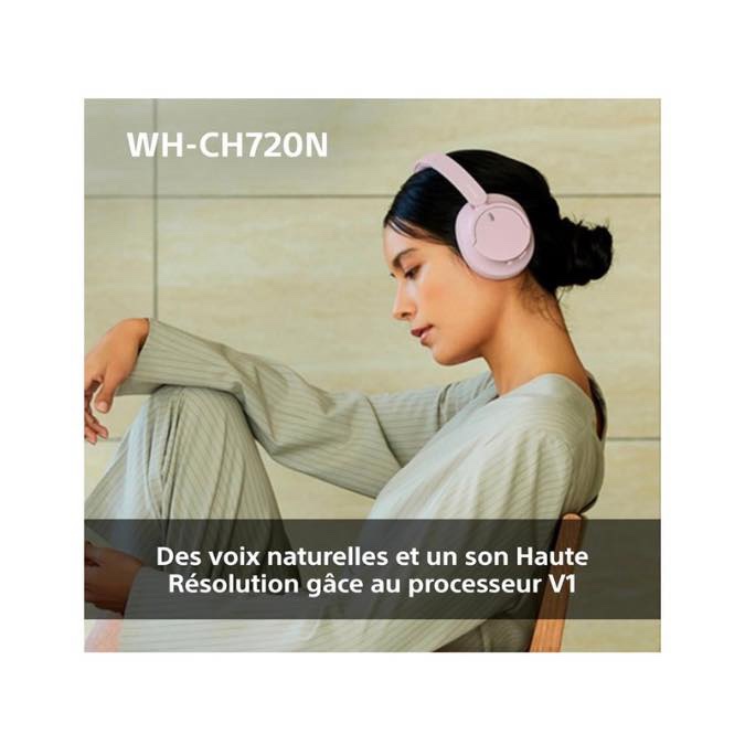 Sony WH-CH720N - Casque Bluetooth sans Fil à réduction de Bruit - Micro intégré - jusqu'à 35 Heures d'autonomie et Charge Rapide - Bleu – Image 5