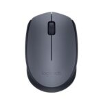 Logitech Souris sans fil M170, 2,4 GHz avec nano-récepteur USB, suivi optique, autonomie de 12 mois, ambidextre, PC/Mac/ordinateur portable, noir/gris