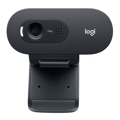 Logitech C505e Webcam Professionnelle HD - Webcam USB HD 720p pour Ordinateur de Bureau et Ordinateur Portable, avec Microphone Longue Portée, Compatible avec PC, Mac ou Chromebook - Gris – Image 2