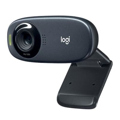 Logitech C310 Webcam HD, 720p/30ips, Appel Vidéo HD Large Champ de Vision, Correction de la Lumière, Micro Antiparasites, Skype, FaceTime, Hangouts, WebEx, PC/Mac/Portable/Macbook/Tablette - Noir