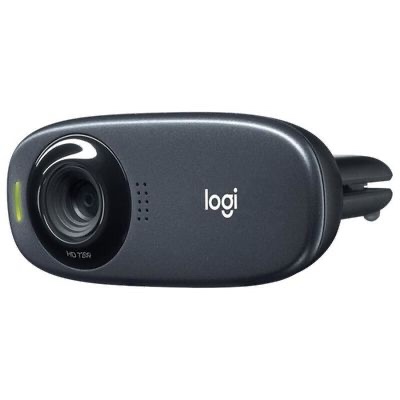 Logitech C310 Webcam HD, 720p/30ips, Appel Vidéo HD Large Champ de Vision, Correction de la Lumière, Micro Antiparasites, Skype, FaceTime, Hangouts, WebEx, PC/Mac/Portable/Macbook/Tablette - Noir – Image 3