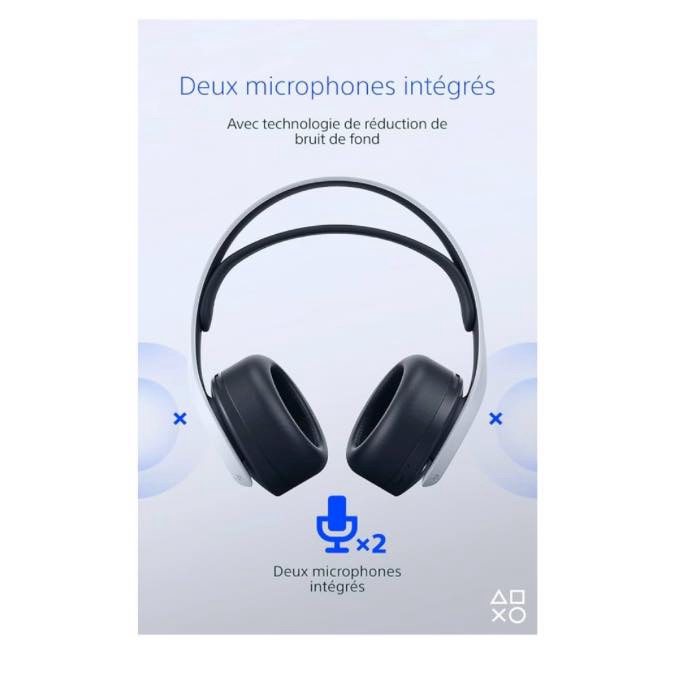 Casque micro sans fil PULSE 3D - PS5 & PS4 - Blanc – Image 4