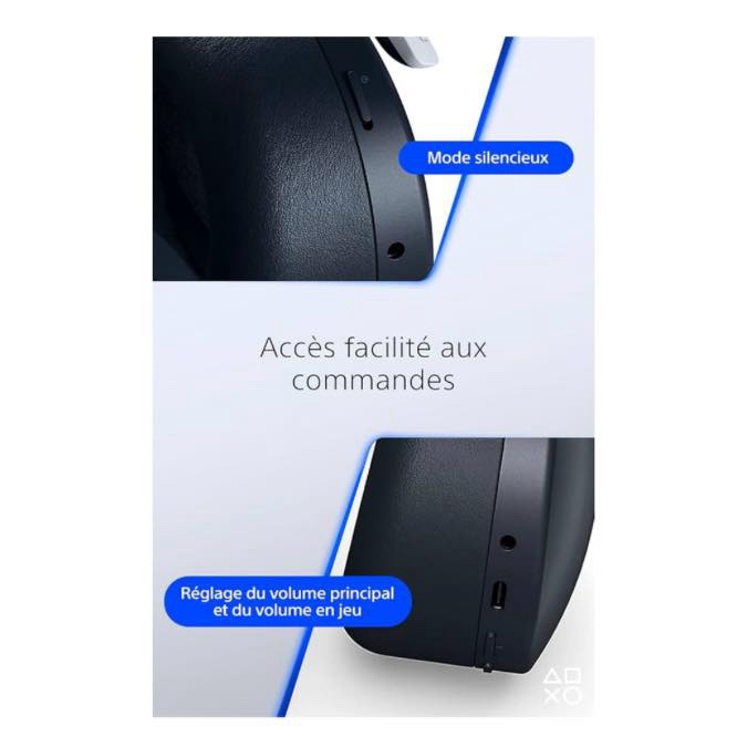 Casque micro sans fil PULSE 3D - PS5 & PS4 - Blanc – Image 5