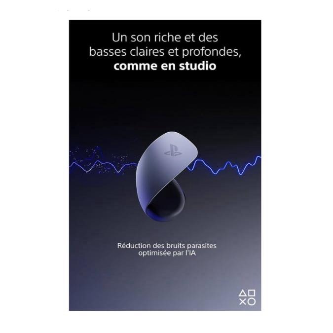 Sony Écouteurs Sans Fil PULSE Explore pour PlayStation 5, PC et Mac, Réduction de bruit, 10h d’Autonomie, Blanc – Image 4