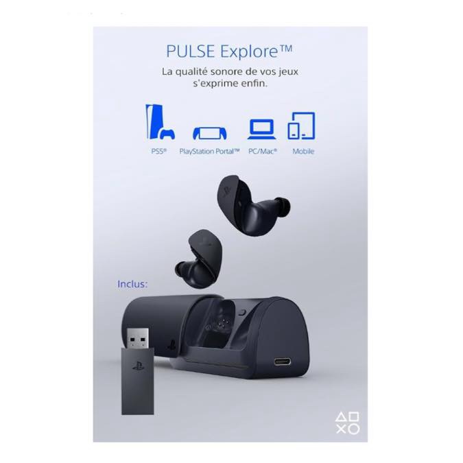 Sony Écouteurs Sans Fil PULSE Explore pour PlayStation 5, PC et Mac, Réduction de bruit, 10h d’Autonomie, Blanc – Image 3