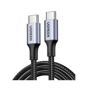 Câble de chargeur USB-C vers USB-C 100 W 5 A (nylon tressé) - longueur : 50cm -Charge rapide pour ordinateur, iphone 15 16, Samsung, Huawei, UGREEN US316 20478