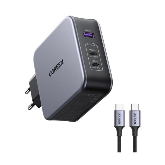 UGREEN Nexode 140W PD 3.1 Chargeur USB C Rapide 3 Ports, 240W Câble USB C Inclus
- UGREEN CD289 90549 – Image 2