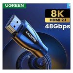 Câble HDMI UGREEN 8K Ultra HD Haute Vitesse 48Gbps HDMI 2.1 8K 60Hz Prise en charge HDR dynamique, Dolby Vision, eARC, Compatible pour MacBook Pro 2021 Nintendo Switch, PS5 PS4 Pro, Samsung TV Nylon Tressé- 5 mètres UGREEN HD140 80405