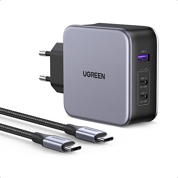 UGREEN Nexode 140W PD 3.1 Chargeur USB C Rapide 3 Ports, 240W Câble USB C Inclus
- UGREEN CD289 90549