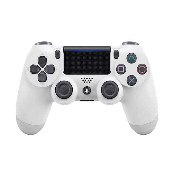 Sony, Manette PS4 DUALSHOCK 4 Officielle, Accessoire PlayStation 4, Sans Fil, Batterie Rechargeable, Bluetooth, Couleur : Blanc