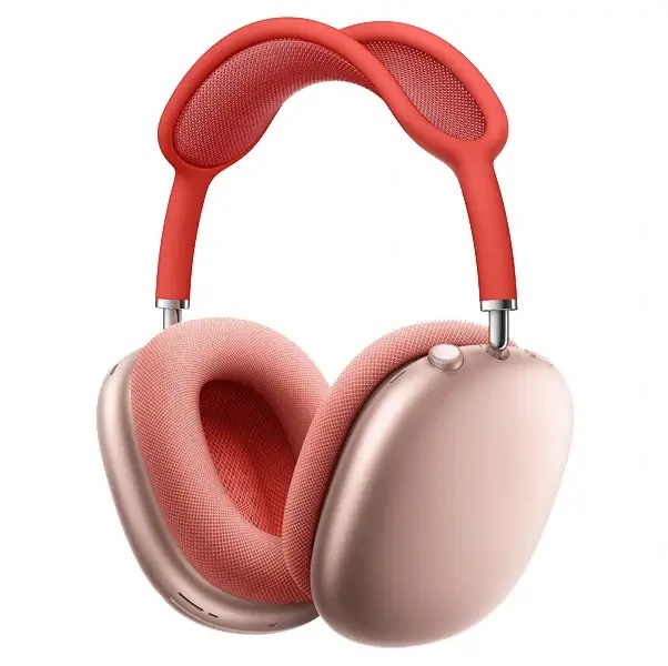 Apple Airpods Max avec Pochette – Casque circum-aural fermé sans fil – Réduction de bruit active – BT5.0 – Commandes/Micro – Autonomie 20h – Charge rapide – Rose – Image 2