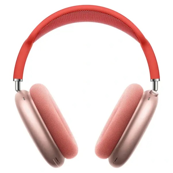 Apple Airpods Max avec Pochette – Casque circum-aural fermé sans fil – Réduction de bruit active – BT5.0 – Commandes/Micro – Autonomie 20h – Charge rapide – Rose