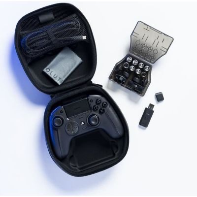 NACON Revolution 5 Pro Manette de jeu sans fil PlayStation sous licence officielle pour PS5 / PS4 / PC - Effet Hall, butées de déclenchement, boutons mappables, audio Bluetooth - Noir – Image 4