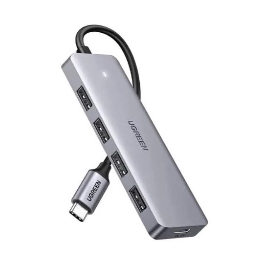 Hub USB 4 Ports USB 3.0 - Adaptateur Ultra Slim Data Hub Répartiteur USB 3.0 Aluminium Multiple USB Extension Dock Compatible pour MacBook, Mac Pro Mini, iMac, Surface Pro, XPS, PS5, PC, clé USB, disque dur mobile UGREEN CM219 70336