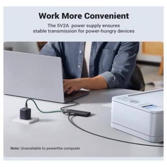 HUB USB 3.0 Adaptateur avec 4 Ports 5Gbps adaptateur répartiteur Multiple pour Macbook iPad Pro Air ordinateur portable PC accessoires informatiques Dock station UGREEN CM653 15548 – Image 3