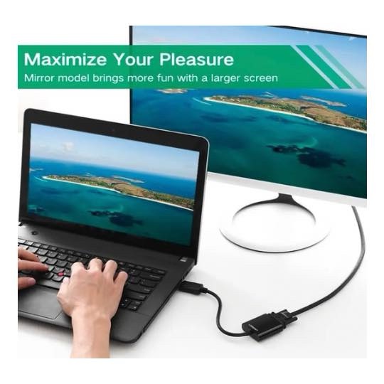 Adaptateur Displayport vers VGA Convertisseur DP Mâle vers VGA Femelle Noir - UGREEN DP109 20415 – Image 5