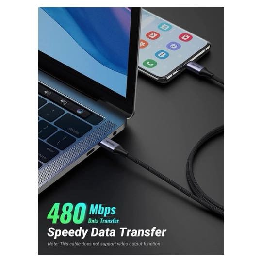 Cable USB C 2M, Tressé 240W Câble de Charge Rapide USB C vers USB C - UGREEN US535 90440 – Image 5