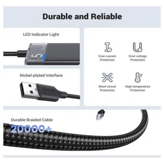 HUB USB 3.0 Adaptateur avec 4 Ports 5Gbps adaptateur répartiteur Multiple pour Macbook iPad Pro Air ordinateur portable PC accessoires informatiques Dock station UGREEN CM653 15548 – Image 7
