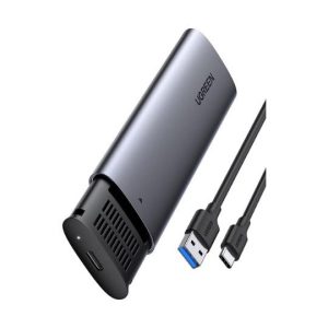 Boîtier SSD SATA M.2, USB 3.1 Gen 2 vers M2 NGFF vers M.2 M+B/B-Key Caddy 2280/2260/2242/2230 Lecteur de disque externe Thunderbolt 3 compatible avec WD Blue 3D/GREEN, Samsung 860 EVO , Crucial - Gris UGREEN CM400 10903