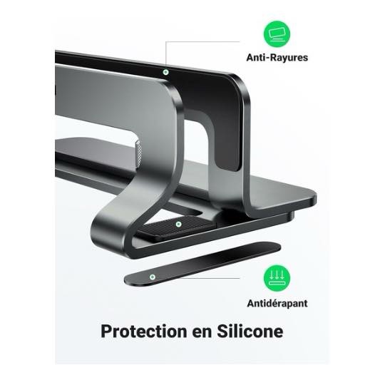 UGREEN Support Ordinateur Vertical en Aluminium Laptop pour Portable Bureau Réglable – Image 5