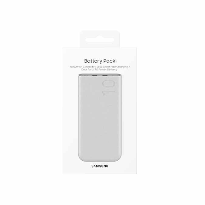 Samsung Powerbank Batterie externe 10 000 mAh charge Ultra Rapide 25W avec 2 ports USB-C, Beige – Image 8