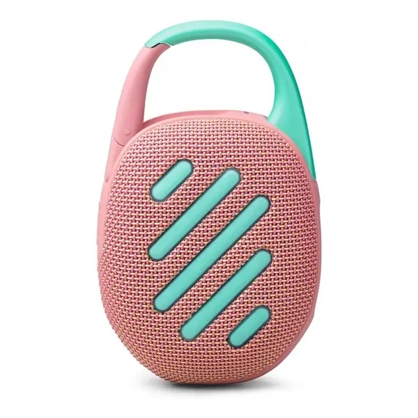 JBL Clip 5 - Enceinte Bluetooth ultra-portable, mousqueton intégré, son JBL Pro, basses percutantes, 12 heures d'autonomie, fonction Playtime Boost, résistante à l'eau et à la poussière IP67, Rose – Image 2