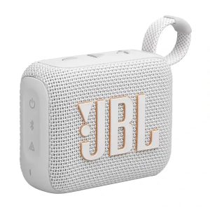 JBL GO 4 – Mini enceinte portable sans fil, Bluetooth 5.3, Etanche IP67, USB-C, Autonomie 7h - Blanc