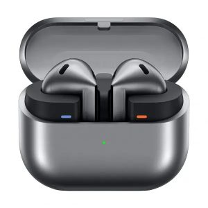 Samsung Galaxy Buds3 – Écouteurs intra-auriculaires sans fil – IP57 – TB5.4 – Réduction active de bruit – 3 microphones -autonomie 30h – Argent