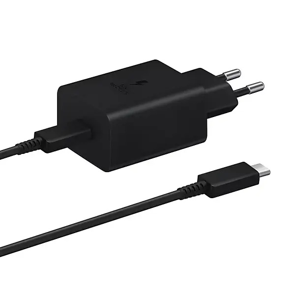 Chargeur d’origine Samsung 45W – Super Fast Charging, port USB-C (avec câble) – EP T4511 – noir
