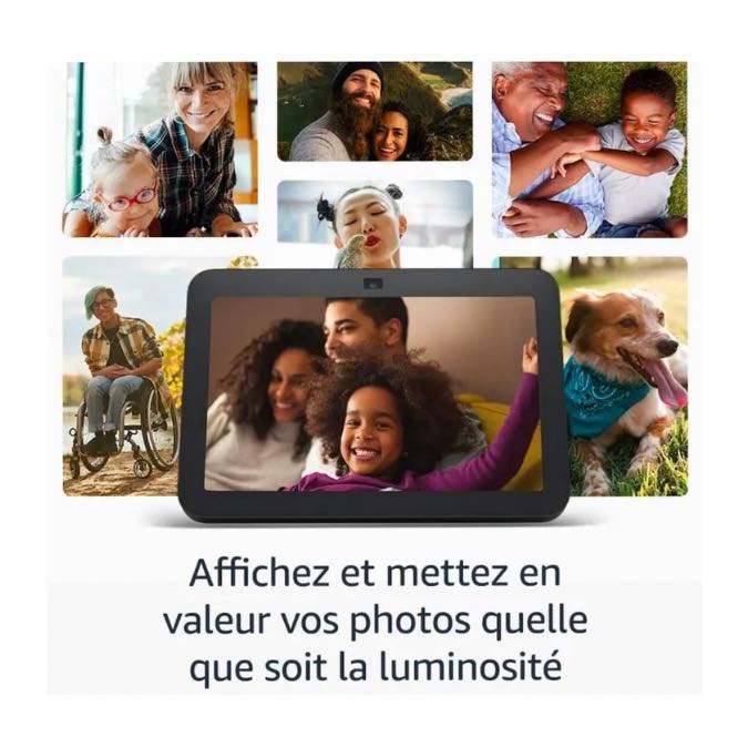 Amazon Echo Show 8 (3e génération, modèle 2023) | Écran tactile HD connecté avec son spatial, hub connecté intégré et Alexa | Anthracite – Image 6