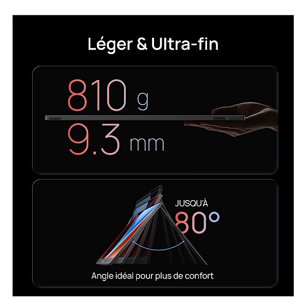 ARZOPA Z1FC - Écran Portable 16,1" 144 Hz avec béquille, 100% sRGB 1920 × 1080P FHD HDR 144 Hz, Ultra Fin-Protection des Yeux-Deuxième écran Externe pour Ordinateur portable/PC/Mac/PS3/4/5/Xbox – Image 6