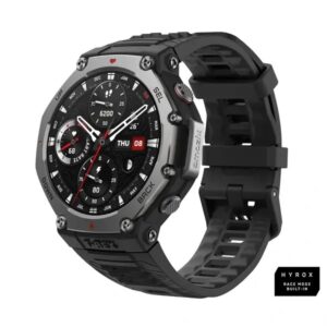 Amazfit T-Rex 3  - Montre connectée Écran AMOLED 1,5″, 3 semaines d’autonomie, Carte de navigation avancée, GPS, IA, Écran tactile – Onyx