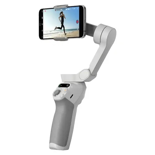 DJI Osmo Mobile SE – Stabilisateur à 3 axes avec trépied, Stabilisateur Gimbal pour smartphone, Gris – Image 2