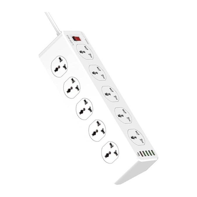 LDNIO SC10610 2500W Multiprise Electrique, Prise Multiple 200cm, Multiprise Parafoudre avec Protection Contre les Surtensions et Interrupteur - 10 prises AC avec port USB et USB-C – Image 2