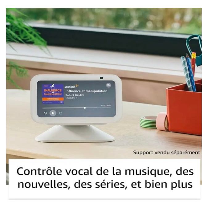 Amazon Echo Show 5 (3e génération) | Écran tactile connecté compact avec Alexa pour le contrôle de votre maison connectée et bien plus | Anthracite – Image 3