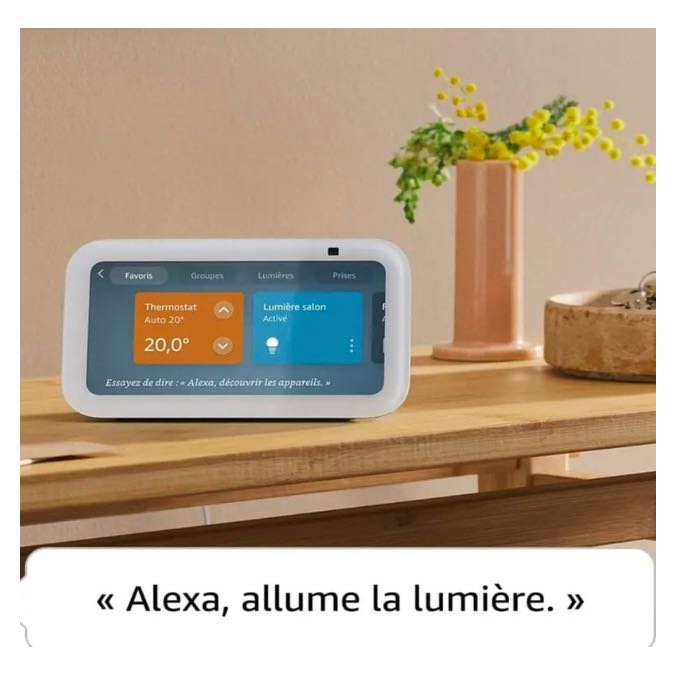 Amazon Echo Show 5 (3e génération) | Écran tactile connecté compact avec Alexa pour le contrôle de votre maison connectée et bien plus | Anthracite – Image 4