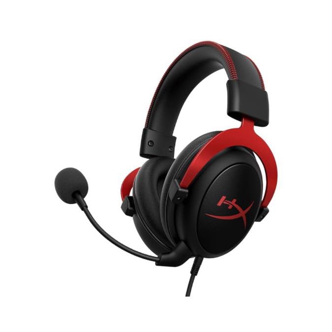 HyperX Cloud II - Casque Gaming avec Micro - Casque Gaming Filaire pour PC/PS4/PS5/Mac - Rouge