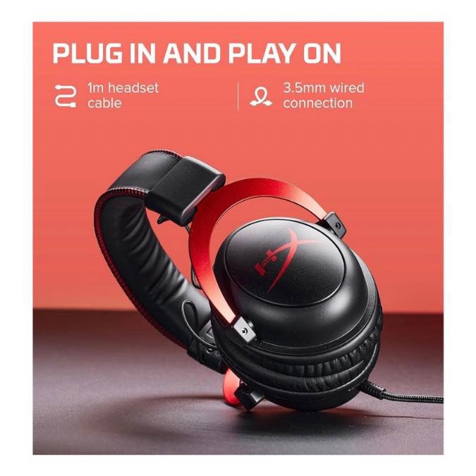 HyperX Cloud II - Casque Gaming avec Micro - Casque Gaming Filaire pour PC/PS4/PS5/Mac - Rouge – Image 3