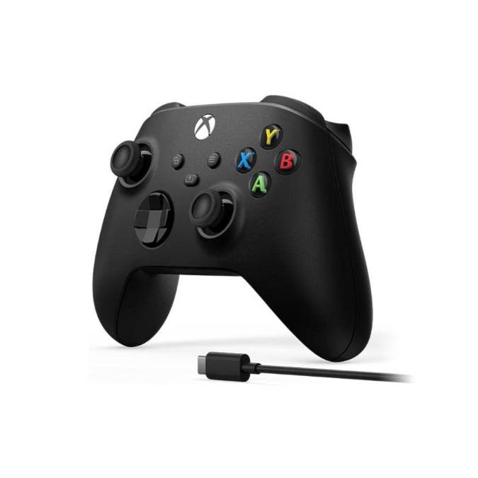 Manette Sans Fil Xbox Series X/S + Cable USB-C, Carbon Black