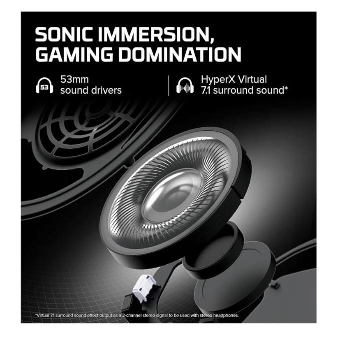 HyperX Cloud II - Casque Gaming avec Micro - Casque Gaming Filaire pour PC/PS4/PS5/Mac - Rouge – Image 4