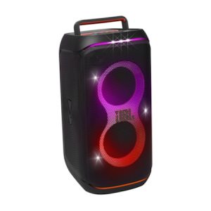 JBL PartyBox Club 120 - Enceinte Bluetooth portable 160W, Batterie intégrée, Effets lumineux, Prises micro/guitare, Bluetooth 5.3/USB/AUX, IPX4, Poignée