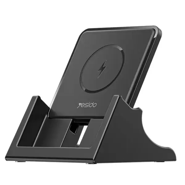 Chargeur rapide sans fil de bureau Yesido DS15 15W avec support de téléphone amovible – Image 6
