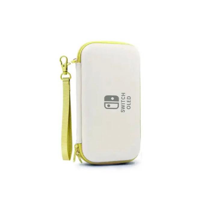 Etui - Housse - Sac de rangement pour Nintendo Switch OLED - Jaune Blanc